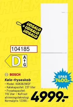 Bosch - Køle-fryseskab