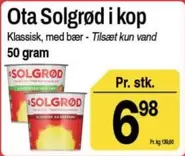 Solgrød i kop