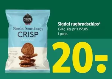 rugbrødschips