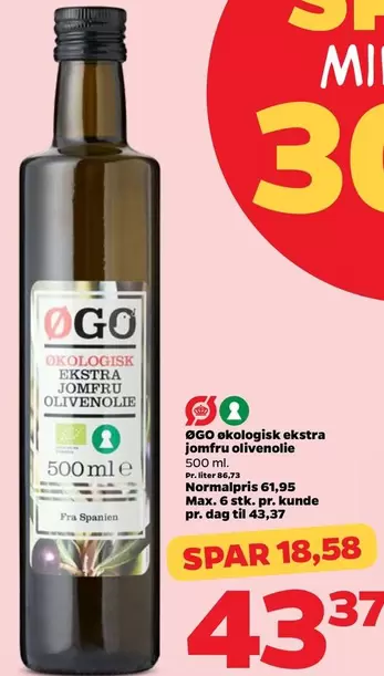 Ekologisk Ekstra Jomfru Olivenolie