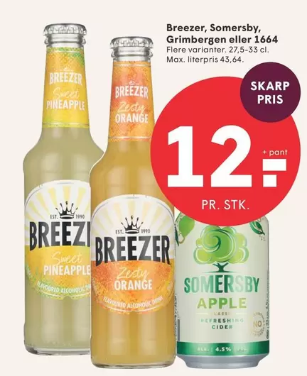 Orange - Breezer, Somersby, Grimbergen eller 1664
