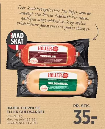 TEEPØLSE ELLER GULDSARDEL