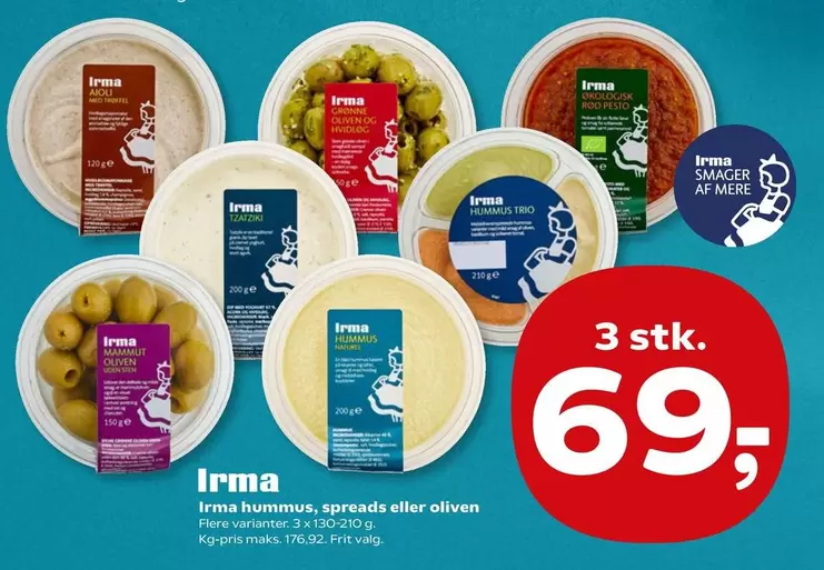hummus, spreads eller oliven