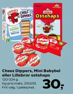 Cheez Dippers, Mini Babybel eller Lillebror ostehaps