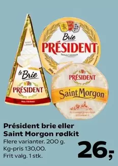 brie eller Saint Morgon rødkit
