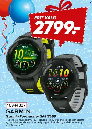 Hr - Forerunner 265/2655