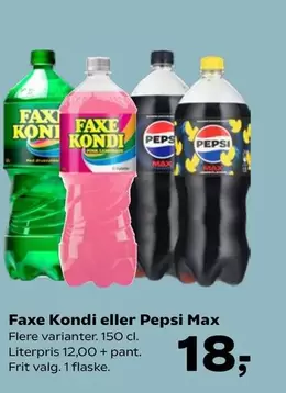 Faxe - Kondi eller Pepsi Max