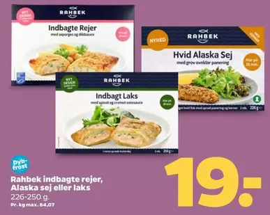 Alaska - indbagte rejer,  sej eller laks