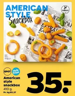 American style snackbox