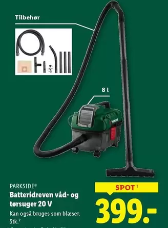 Batteridreven våd- og tørsuger 20 V