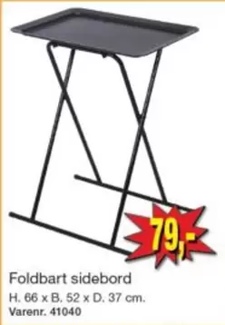Foldbart sidebord