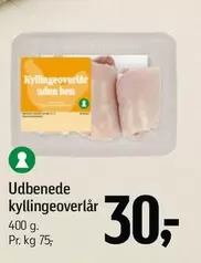 Udbenede kyllingeoverlår