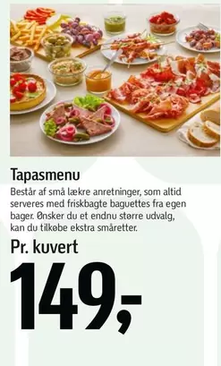 Tapasmenu