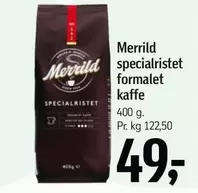 Specialristet Formalet Kaffe