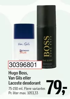 Hugo Boss, Van Gils eller Lacoste deodorant