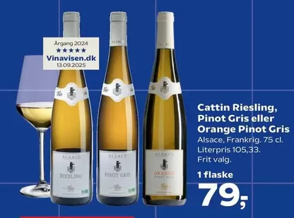 Orange - Riesling, Pinot Gris eller  Pinot Gris