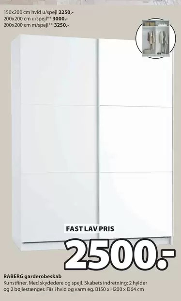 RABERG garderobeskab