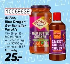 Al'Fez, Blue Dragon, Go-Tan eller Patak's