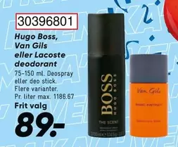 Van Gils eller Lacoste deodorant