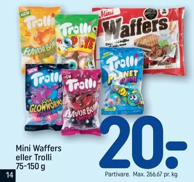 Mini Waffers eller Trolli