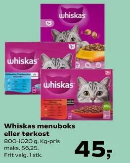 menuboks eller tørkost