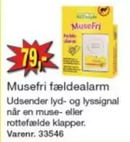 Musefri fældealarm