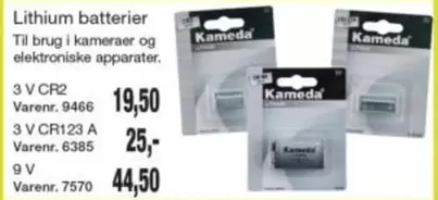 Lithium -  batterier