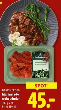 Marinerede wokstrimler