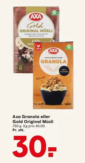 Granola -  eller Gold Original Müsli