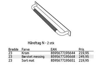 Håndtag N - 2 stk