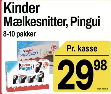 Kinder - Mælkesnitter, Pingui