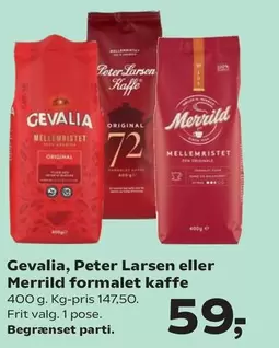 Peter Larsen eller Merrild formalet kaffe