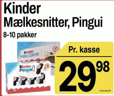 Kinder - Mælkesnitter, Pingui