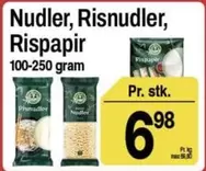 Nudler, Risnudler, Rispapir