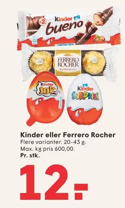 Kinder - eller Ferrero Rocher