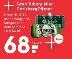 Carlsberg - Grøn Tuborg eller  Pilsner