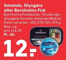 Fiskeboller, Torskerogn, Tun eller Makrel