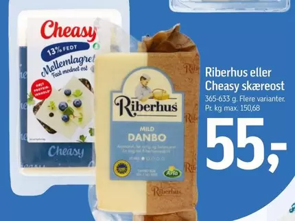 Arla - Riberhus eller Cheasy skæreost