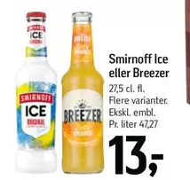 Orange - Ice eller Breezer