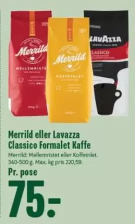 Classico Formalet Kaffe