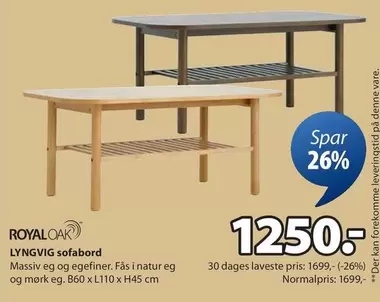 Natur - LYNGVIG sofabord