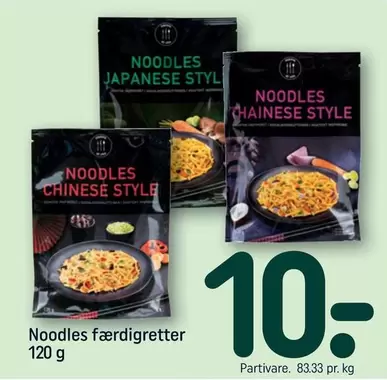Noodles færdigretter