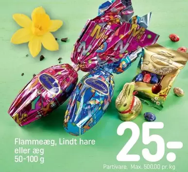 Flammeæg, Lindt hare eller æg