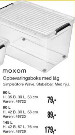 Wave - Opbevaringsboks med låg