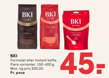 Formalet eller Instant kaffe