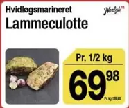 Hvidløgsmarineret Lammeculotte