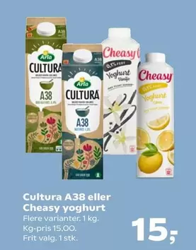 Arla - Cultura A38 eller Cheasy yoghurt