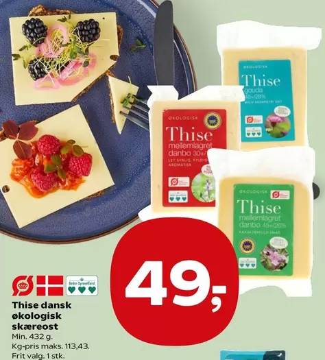 dansk økologisk skæreost