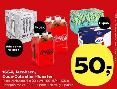 Coca Cola - 1664, Jacobsen, Coca-Cola eller Monster