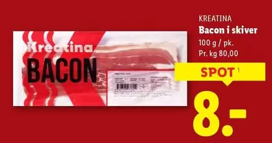 Bacon i skiver